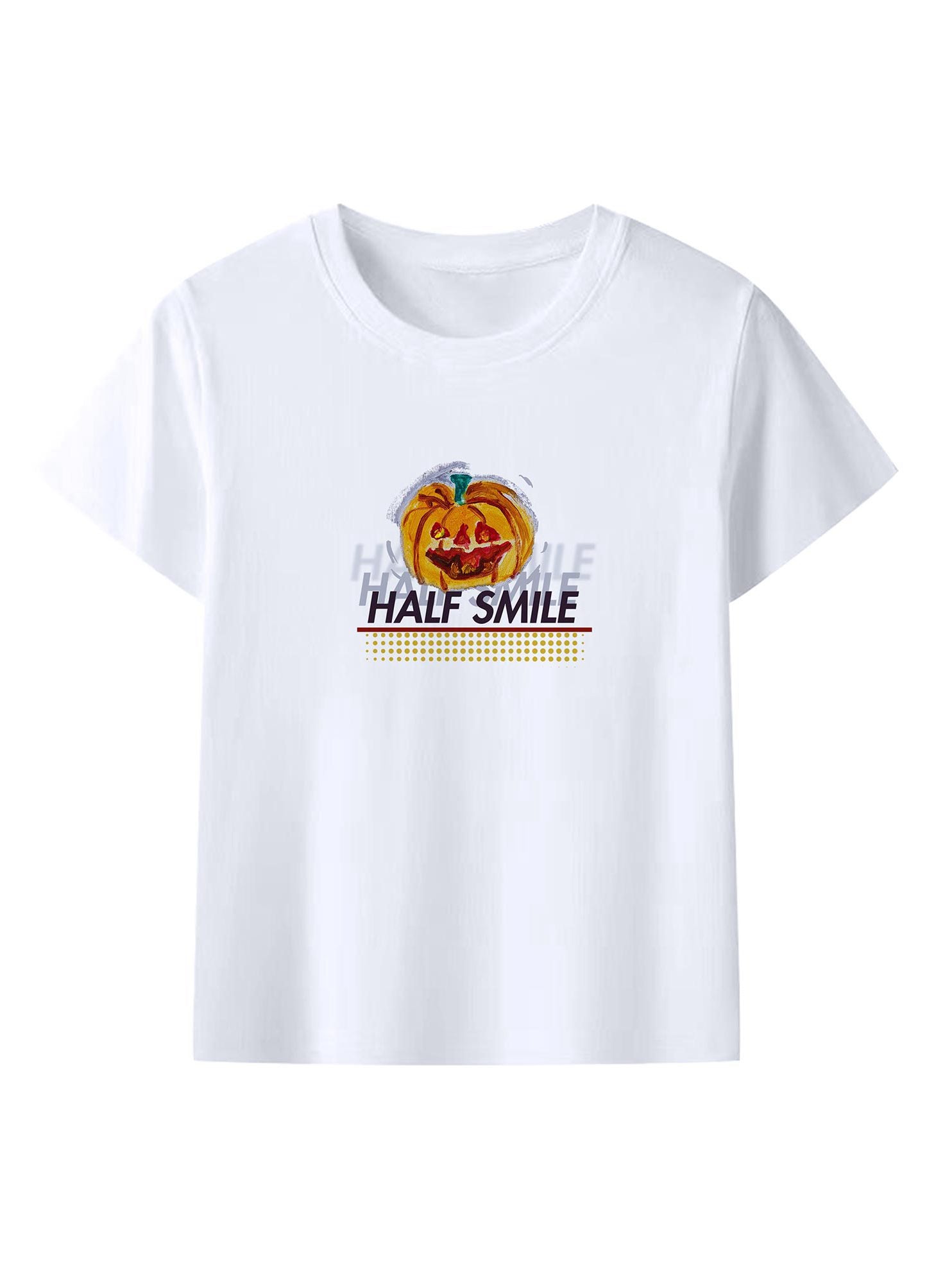 Spooky Pumpkin Print Street Art T-Shirt